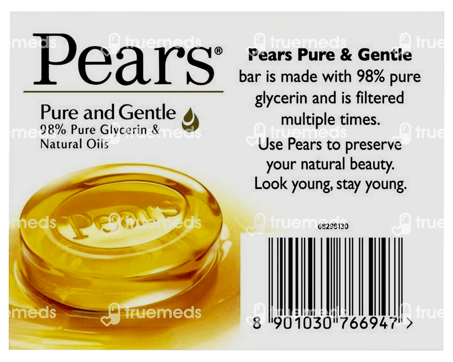 Pears Pure And Gentle Bathing Bar 100 Gm Uses, Side Effects