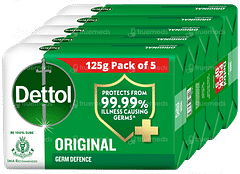 Dettol Original 125gm Pack Of 5 Soap