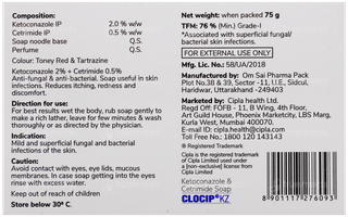 Clocip Kz Medicated Soap 75Gm