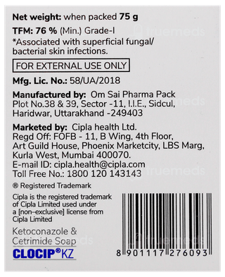 Clocip Kz Medicated Soap 75Gm