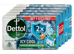 Dettol Intense Cool Soap Buy 4 Get 1 Free 125gm