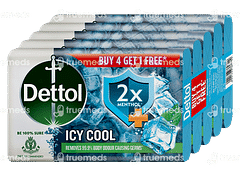 Dettol Intense Cool Soap (buy 4 Get 1 Free) 125 GM