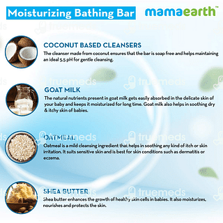 Mamaearth Moisturizing Bathing Bar For Babies 75gm Pack Of 2