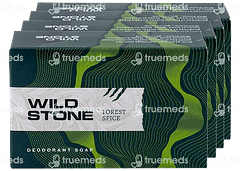 Wild Stone Forest Spice Deodorant Soap (125 GM Each) Pack Of 4