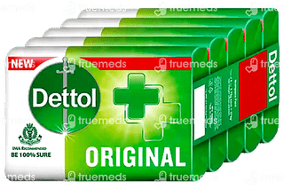 Dettol Original 75gm Pack Of 5 Soap