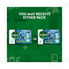Dettol Icy Cool 2x Menthol Soap 150gm