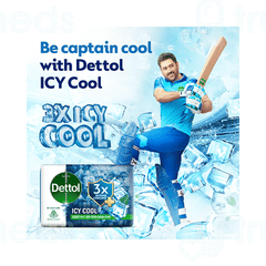 Dettol Icy Cool 2x Menthol Soap 150gm