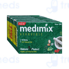 Medimix Ayurvedic 18 Herbs Soap 75gm Buy 3 Get 1 Free Medimix Ayurvedic 18 Herbs Soap 75gm Buy 3 Get 1 Free
