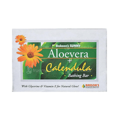 Baksons Sunny Aloevera + Calendula Bathing Bar 75Gm