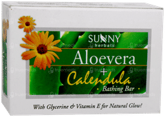 Baksons Sunny Aloevera + Calendula Bathing Bar 75Gm