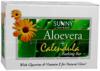 Baksons Sunny Aloevera + Calendula Bathing Bar 75Gm