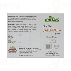 Wheezal Glow Bright Calendula Soap 75 GM Wheezal Glow Bright Calendula Soap 75 GM