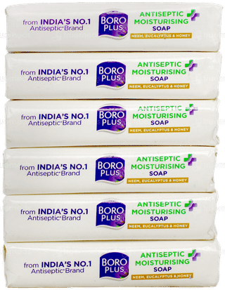 Boroplus Antiseptic + Moisturising 125Gm Pack Of 6 Soaps