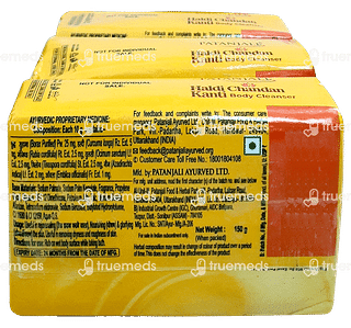 Patanjali Haldi Chandan Kanti 150gm Pack Of 3 Body Cleanser