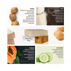 Tnw Herbal Handmade Potato Rice Soap 100 Gm