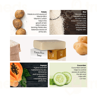 Tnw Herbal Handmade Potato Rice Soap 100 Gm