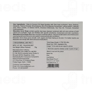 Mesodew Acne Soap 75 GM