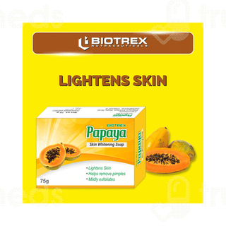 Biotrex Papaya Skin Whitening Soap 75 GM