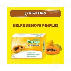 Biotrex Papaya Skin Whitening Soap 75 GM
