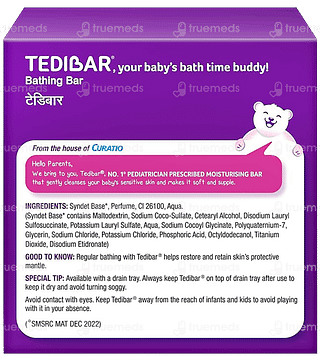 Tedibar Bathing Bar 75gm Pack Of 2