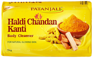 Patanjali Haldi Chandan Kanti New Body Cleanser 75Gm