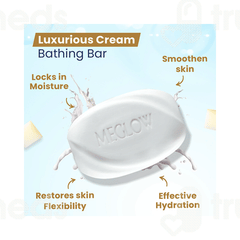 Meglow Luxurious Cream Bathing Bar 75 GM