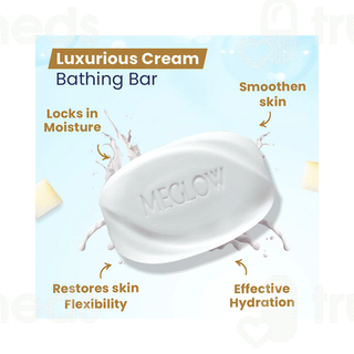 Meglow Luxurious Cream Bathing Bar 75 GM