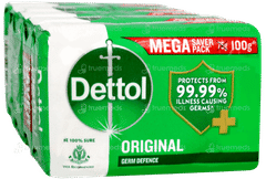 Dettol Original Germ Defence Mega Saver 100gm Pack Of 5 Soaps Dettol Original Germ Defence Mega Saver 100gm Pack Of 5 Soaps