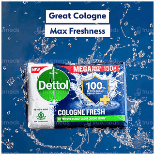 Dettol New Cologne Fresh 150gm Pack Of 4 Soaps