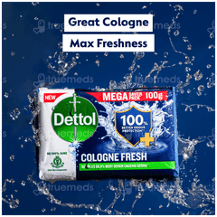 Dettol Cologne Fresh New 150gm Pack Of 4 Soaps