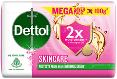 Dettol Skincare 2x Moisturisers Soap 100gm
