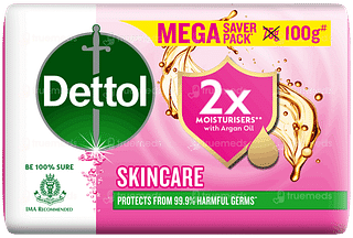 Dettol Skincare 2x Moisturisers Soap 100gm