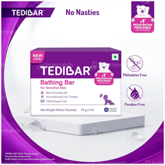 Tedibar Bathing Bar 75gm Pack Of 3