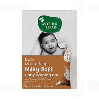 Mother Sparsh Daily Moisturizing Milky Soft Baby Bathing Bar 75gm