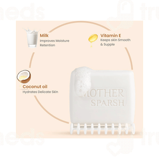 Mother Sparsh Daily Moisturizing Milky Soft Baby Bathing Bar 75gm
