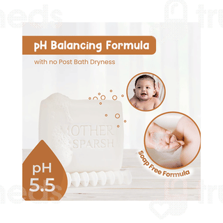 Mother Sparsh Daily Moisturizing Milky Soft Baby Bathing Bar 75gm