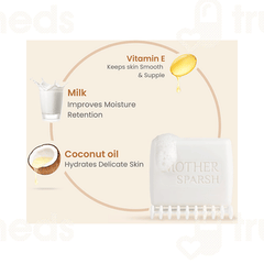 Mother Sparsh Daily Moisturizing Milky Soft Baby Bathing Bar 75gm