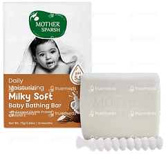 Mother Sparsh Daily Moisturizing Milky Soft Baby Bathing Bar 75gm