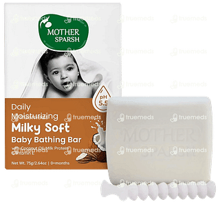 Mother Sparsh Daily Moisturizing Milky Soft Baby Bathing Bar 75gm