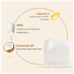 Mother Sparsh Daily Moisturizing Milky Soft Baby Bathing Bar 75gm