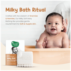 Mother Sparsh Daily Moisturizing Milky Soft Baby Bathing Bar 75gm