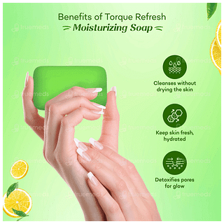 Torque Refresh Moisturizing For A Refreshing Experience 100gm Pack Of 4 Soap