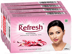 Torque Refresh Moisturizing For Healthy Glowing Skin 100gm Pack Of 4 Soaps