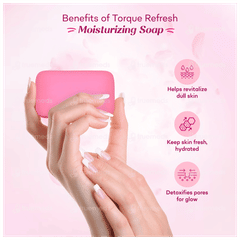 Torque Refresh Moisturizing For Healthy Glowing Skin 100gm Pack Of 4 Soaps