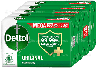 Dettol Original Germ Defence 150gm Pack Of 5 Soaps