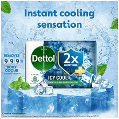 Dettol Icy Cool 2x Menthol 150gm Pack Of 5 Soaps