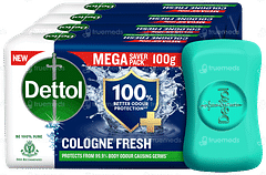 Dettol Cologne Fresh 100gm Pack Of 4 Soap