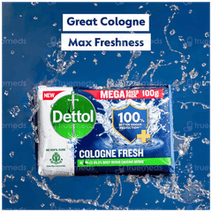 Dettol Cologne Fresh 100gm Pack Of 4 Soaps