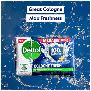 Dettol Cologne Fresh 100gm Pack Of 4 Soap