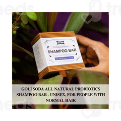 Goli Soda All Natural Probiotics For Normal Hair Shampoo Bar 90gm